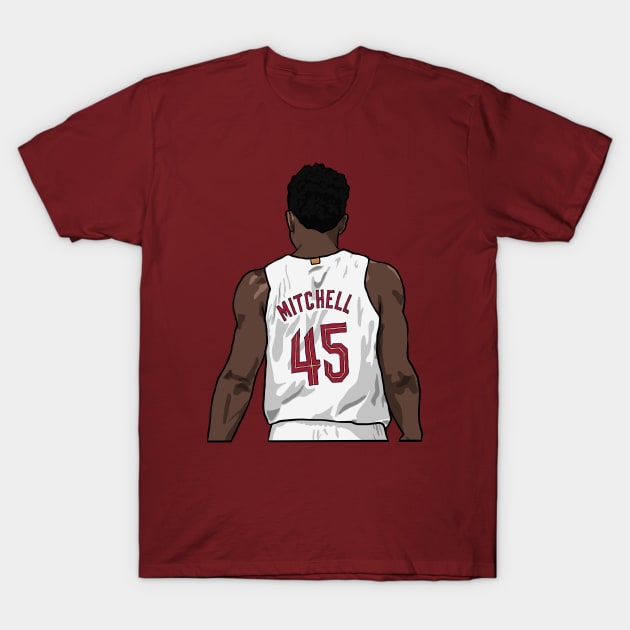 Donovan Mitchell Back-To T-Shirt by rattraptees